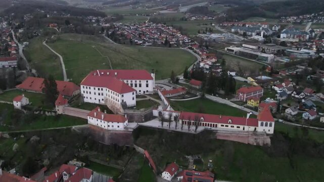 Ptuj is The oldest town of Slovenia: amazing aerial views 