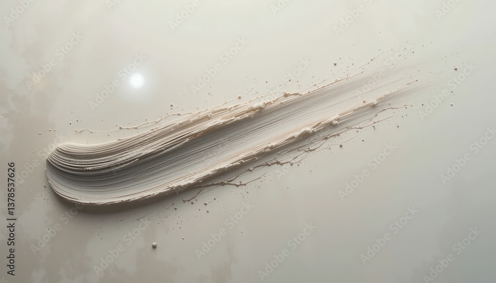 Aufkleber dynamic brush stroke action art studio abstract content minimalist environment close-up viewpoint cr