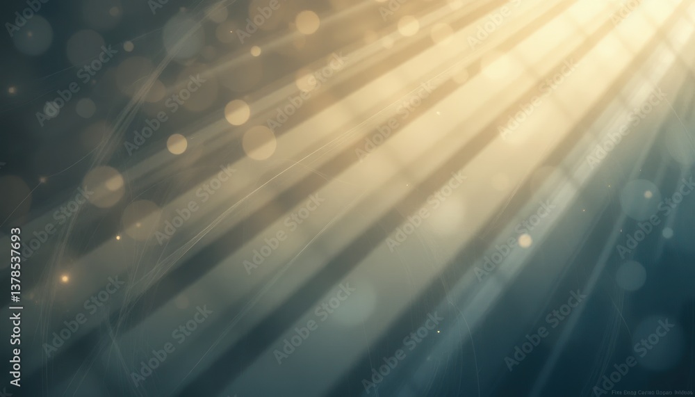 Poster illuminating rays of light underwater scene background ethereal atmosphere abstract viewpoint visual