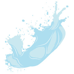 splash of a wide drop of water or liquid22