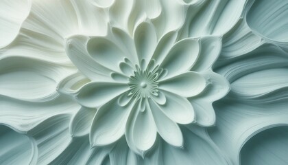 Obraz premium Delicate floral patterns nature setting digital art abstract design close-up view serenity and beauty