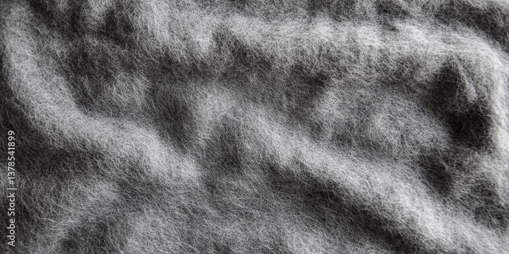 Aufkleber gray felted fabric close-up showcasing texture and detail generative ai