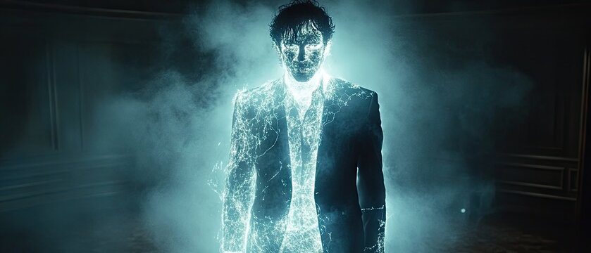 Abstract man in suit