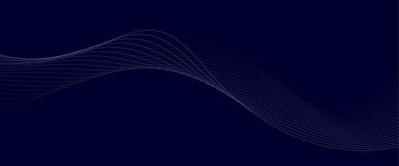 Abstract blue background with waves. Futuristic waves design