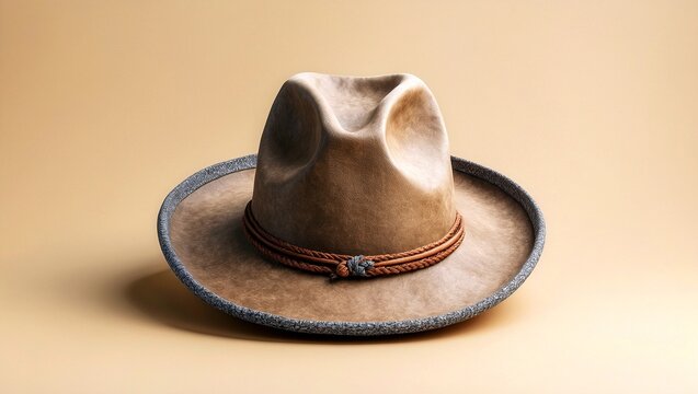 Trapper hat mockup set against beige background