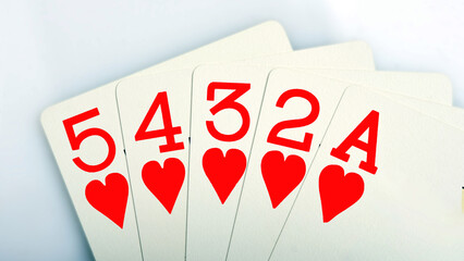 straight flush Poker combinations - all types of playing card combinations in poker