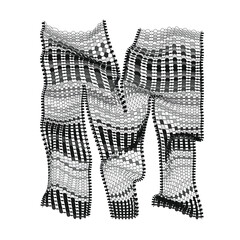The woven alphabets - Letter M