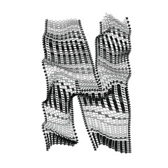 The woven alphabets - Letter N