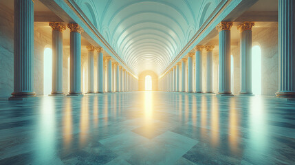 Stock photo description: A stunning artistic representation of Mount Olympus, the divine abode of gods in Greek mythology, symbolizing power, beauty, and the mythical world of ancient Greek deities