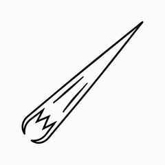 vector drawing of a brush