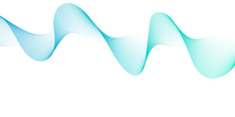 Abstract blue flow blend wave lines and technology background. Background lines wave abstract stripe design. White background, mesh abstract, vector gradient line soft blend.	