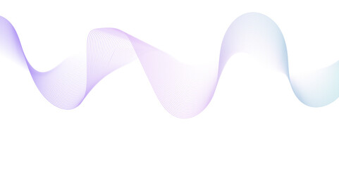 Abstract blue flow blend wave lines and technology background. Background lines wave abstract stripe design. White background, mesh abstract, vector gradient line soft blend.	