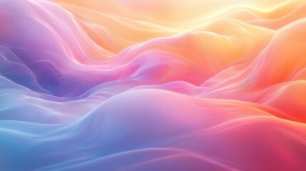 Obraz premium Colorful Abstract Background: Vibrant Multicolored Gradient with Smooth Texture Waves and Dreamy Ethereal Light