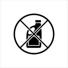 No bleach icon. No bleaching symbol vector icon in line style design for website design, app, UI, isolated on white background.
