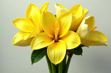 Fototapeta premium Heart-shaped bouquet of yellow and white flowers symbolizing Ukrainian colors. Beautiful, romantic background, perfect for Valentine's themes and greeting cards. romantic and national symbolism