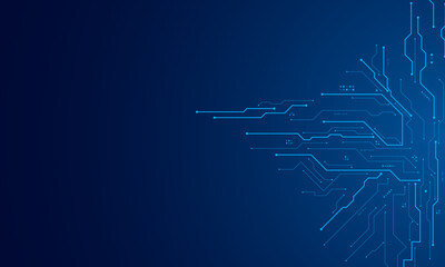vector futuristic circuit board , Electronic motherboard , Communication and engineering concept , Hi-tech digital technology concept	

