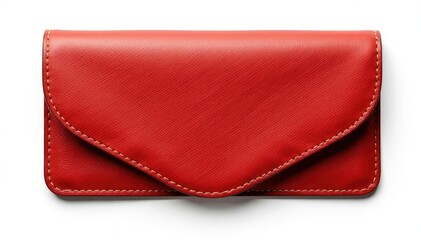 Leather flap, isolated on white studio background , background, texture