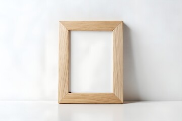 empty picture frame on a wall Mock Up Template With White Background