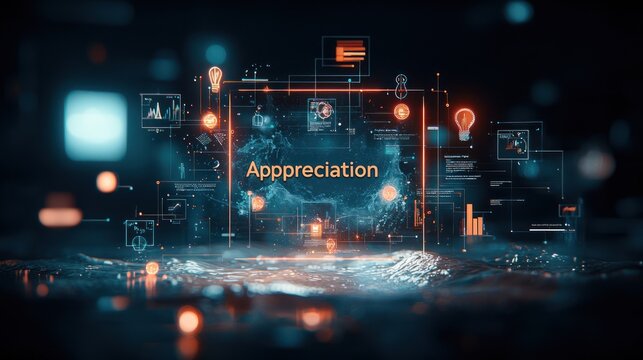 Abstract appreciation display