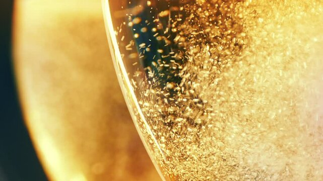 Champagne Glasses Are Topped Up
