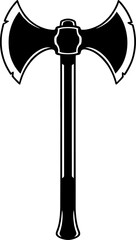 Double Bit Axe Vector Silhouette