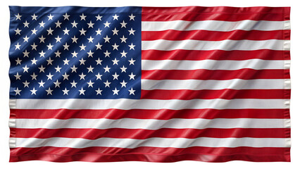 Fototapeta premium american flag on a white background
