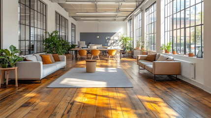A bright and modern office where marketers analyze consumer behavior charts