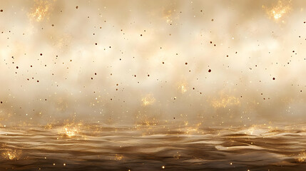 Abstract Golden Glitter Sparkle Texture Background with Light and Shimmering Effect and Bright Festive Holiday Celebration Atmosphere