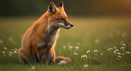 Fox in Grassland