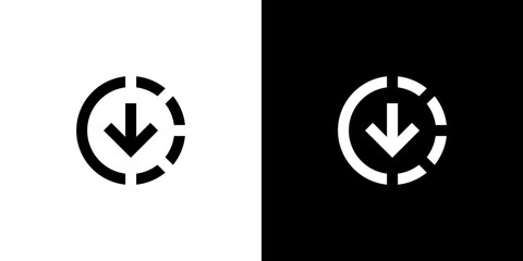 Circular Download Icon
