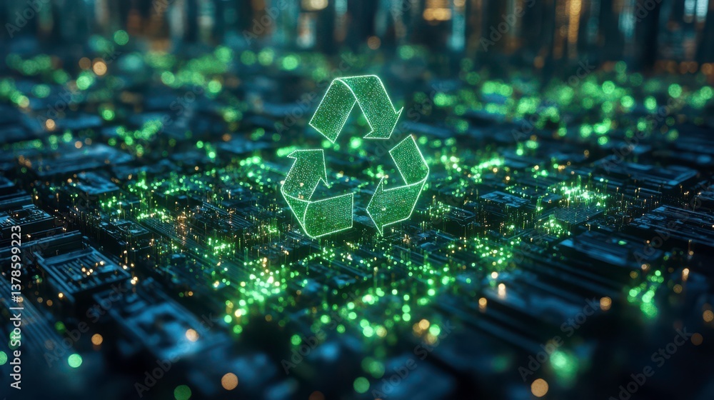 Poster technological advancement and global recycling implementation with innovation