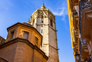 Exterior of the Valencia Cathedral, Spain