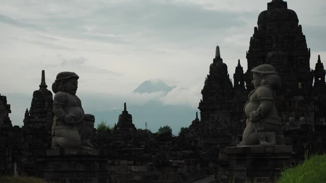 The Prambanan Temple complex, UNESCO World Heritage Site, Java, Indonesia, Southeast Asia