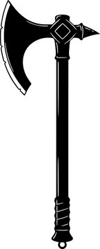 Medieval Francisca Throwing Axe Silhouette