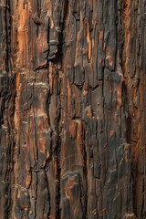 Close-up view of ancient redwood tree bark nature detailed texture forest environment macro perspective