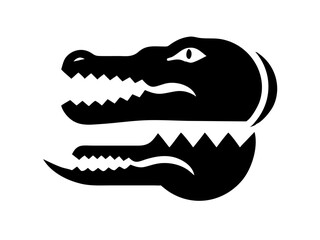 Black the crocodile logo 
