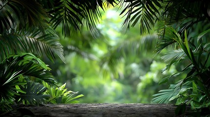 Obraz premium Explore vibrant jungle pathways adventure awaits in the lush tropical forest environment