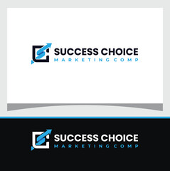 Letters SC, Letters CS, Growth Logo Design