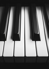 Naklejka premium piano keys closeup