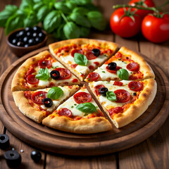 Delicious and tasty Italian pizzas