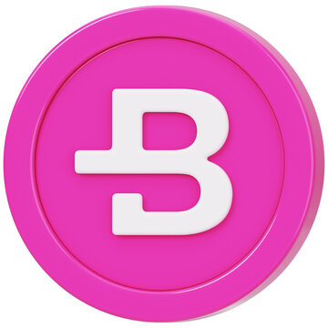 Bytecoin (BCN) 3D Icon Illustration 