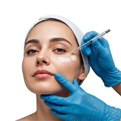 "Cosmetic Procedure: Injecting Filler for Facial Enhancement"

