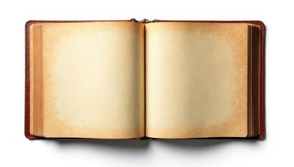 Naklejka premium Intricate, textured flap; stark white backdrop shows detail , element, fold