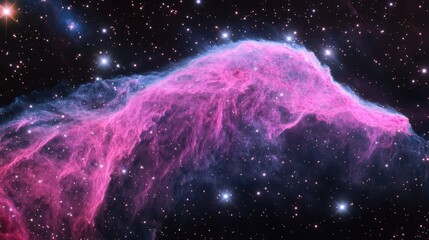 A vibrant and colorful depiction of a celestial nebula