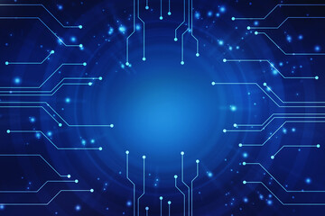 Abstract futuristic circuit board Illustration, Circuit board with various technology elements. Abstract Futuristic technology lines