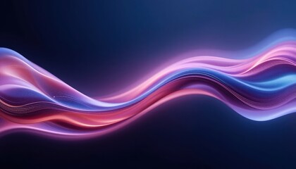 Dynamic light waves flowing in abstract harmony digital art installation modern studio colorful fluid motion creative concept