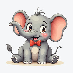 Cute Wild Animals Cartoon Character
