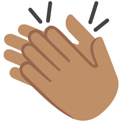 Clapping Hands: Medium-Dark Skin Tone
