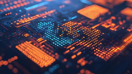 Futuristic Digital Financial Hub with Credit Card Data Network Abstract 3D