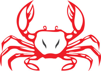 crab, cartoon, vector, seafood, animal, sea, illustration, lobster, claw,